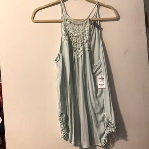 Mint Charlotte Russe tank top. NWT!